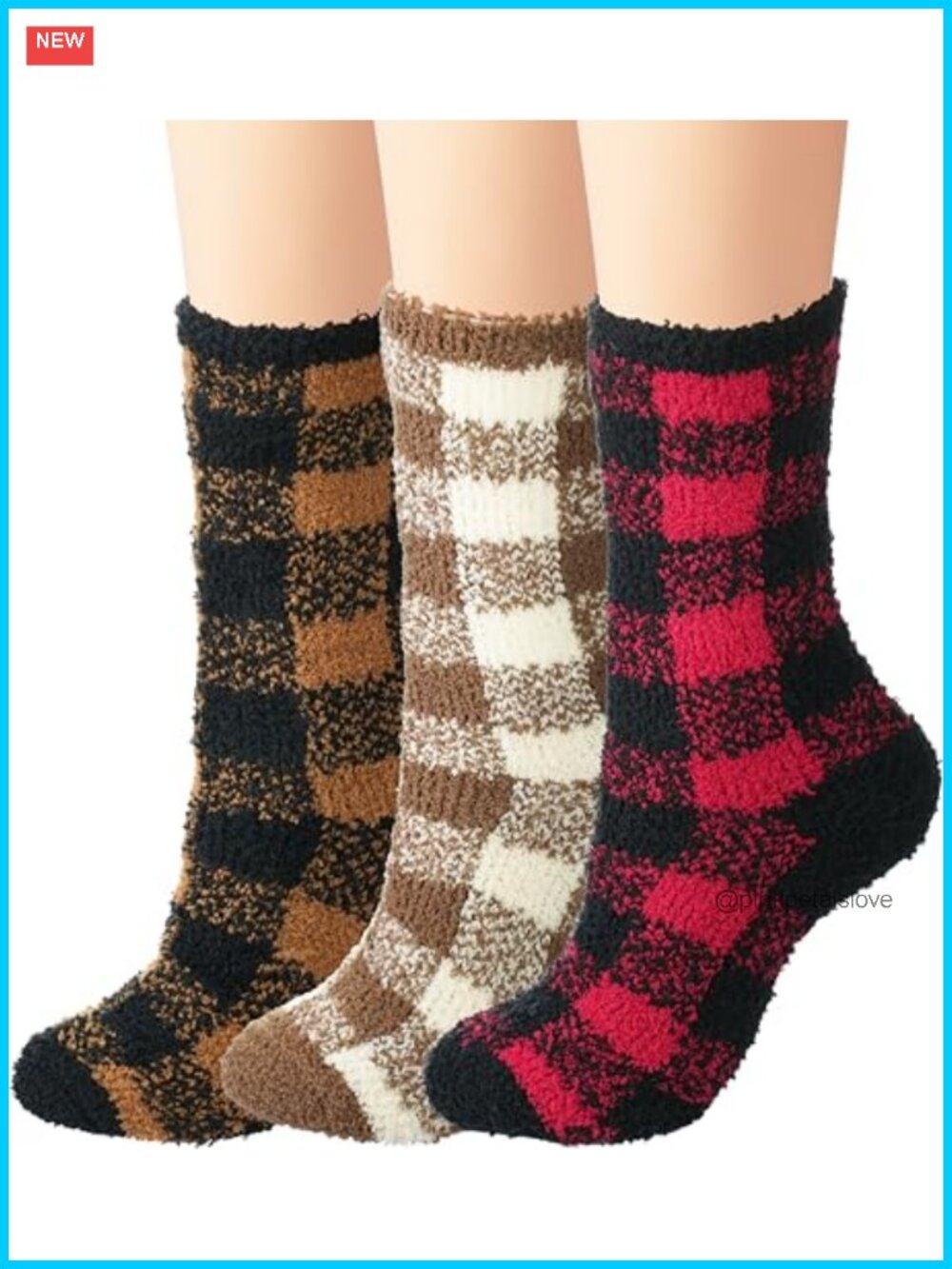 Fuzzy Slipper Socks Women Warm Cozy Thick Polyester Spandex Winter Gift
